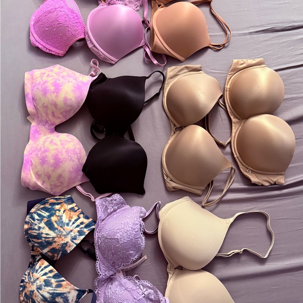 10 Bra Collection from Victoria’s Secret, Skarlet Blue, and Calvin Klein 34C